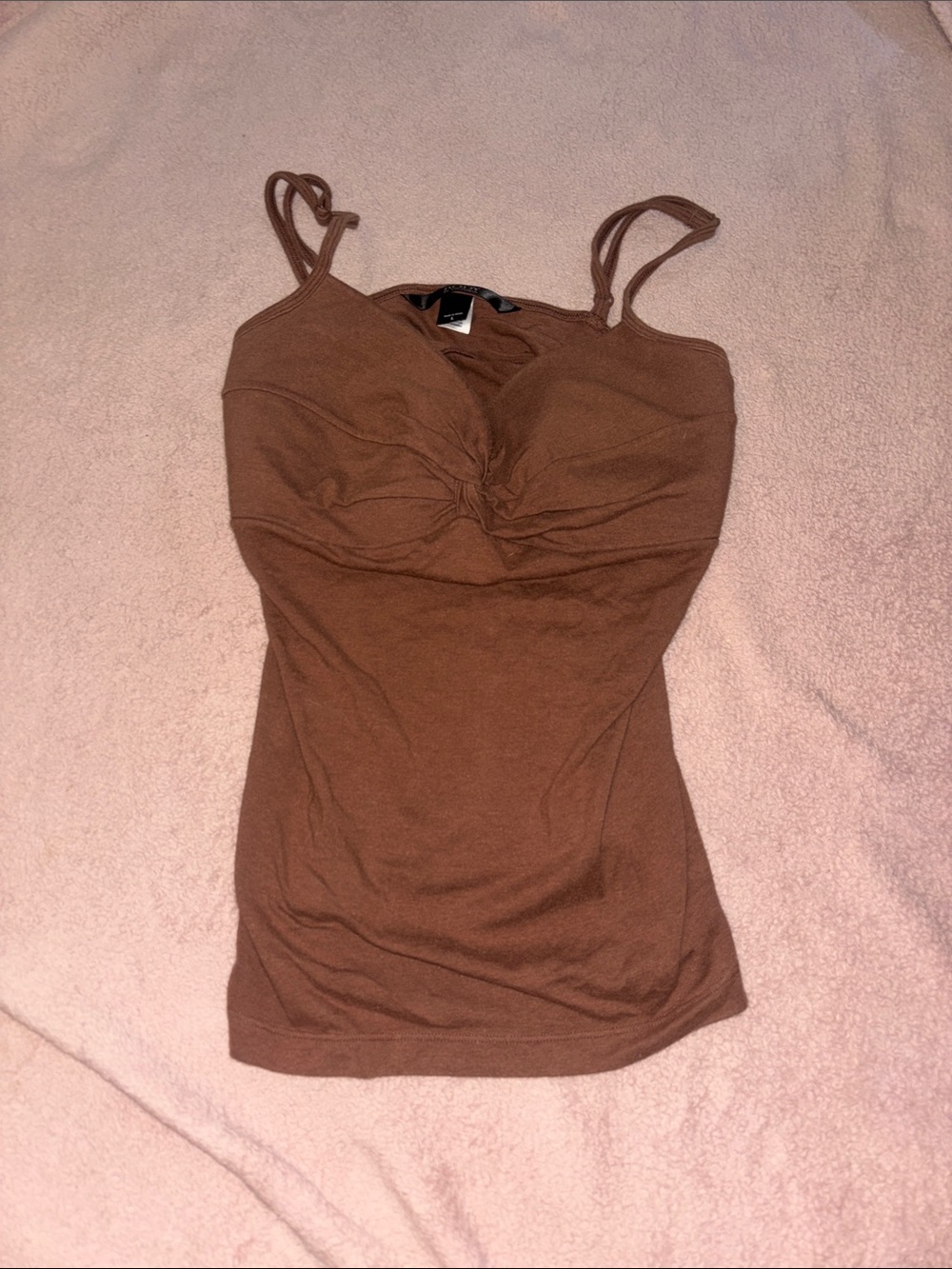 Victoria's Secret Chocolate Brown Ruched Bust Cami
